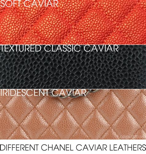 chanel black leather|caviar leather vs calfskin.